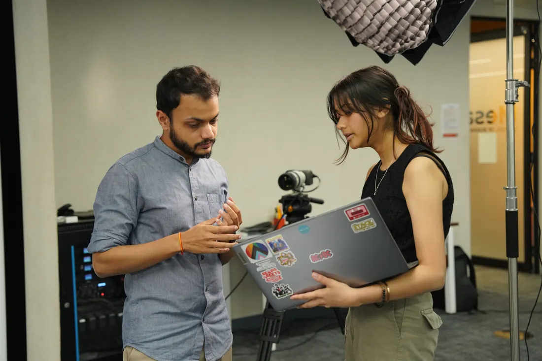 Founders working together on a product
