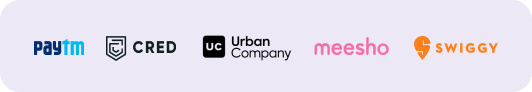 Paytm, CRED, Urban Company, Meesho, Swiggy